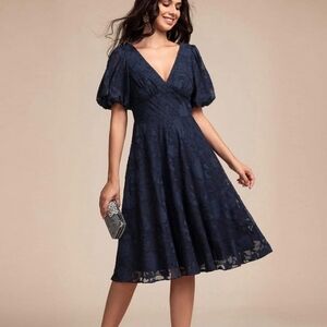 Navy Blue Maxi Dress 2XL